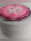 Frozen Rose with silver glitter